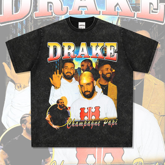Outfit streetwear vintage drake drake print short sleeve t-shirt