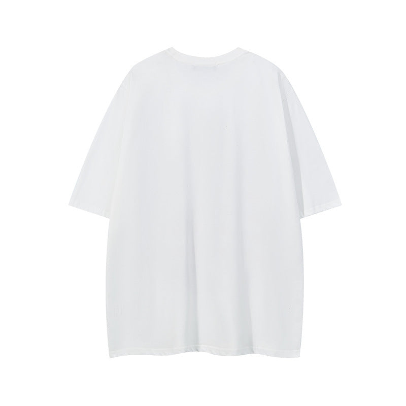 Vice streetwear Vintage Chocolate Crew Neck Short Sleeve T-Shirt Summer T-Shirts