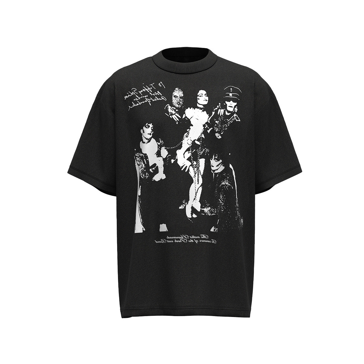 Hustle vintage summer hip hop character print t-shirt