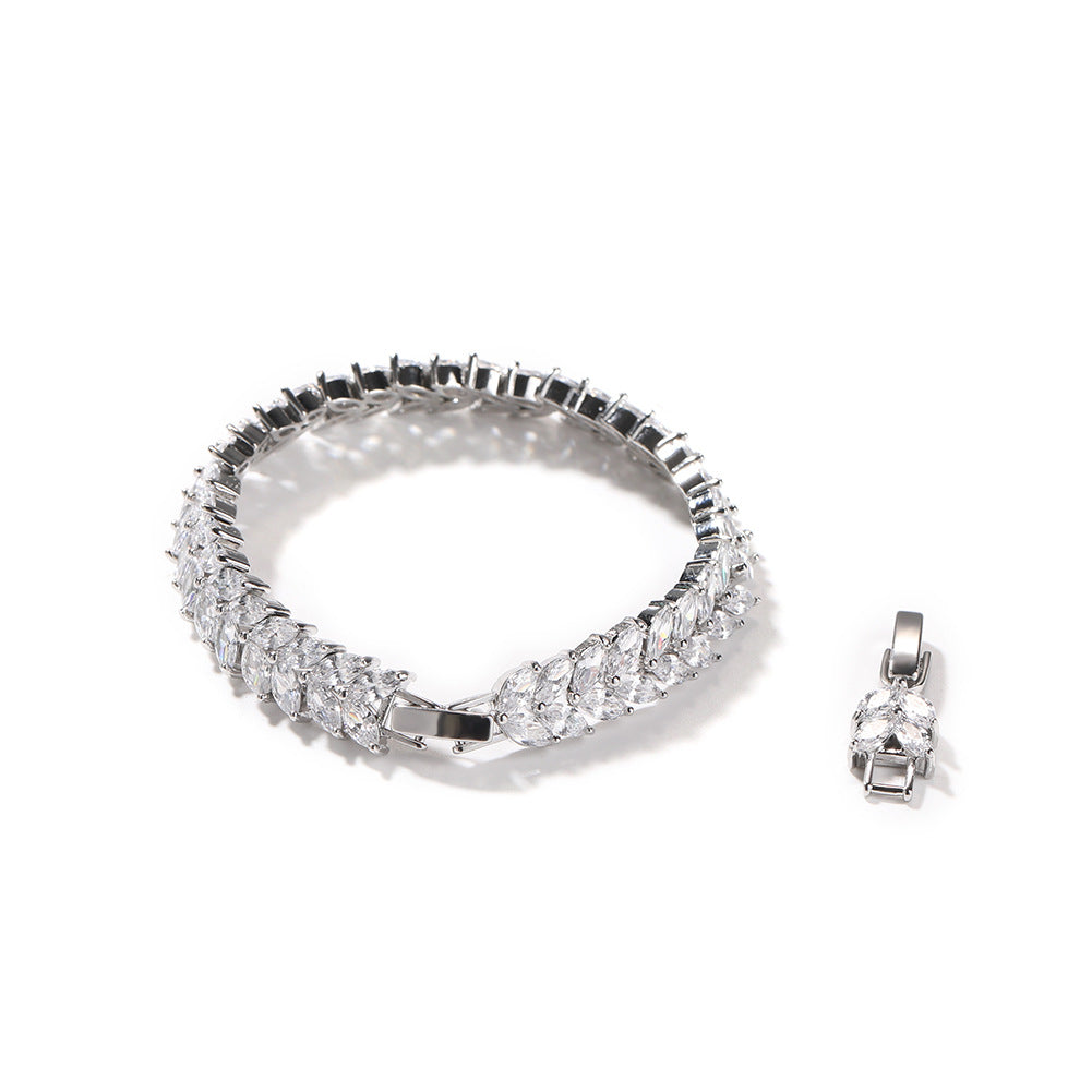 Bracelet Hip Hop Gummy Diamond Bracelet Fashion Metal Street St. Valentine's