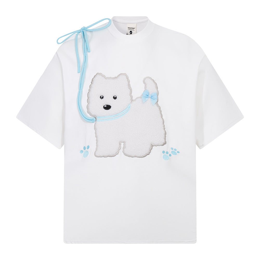 Nostalgia T Shirts Summer Cartoon Loose Short Sleeve T-Shirt