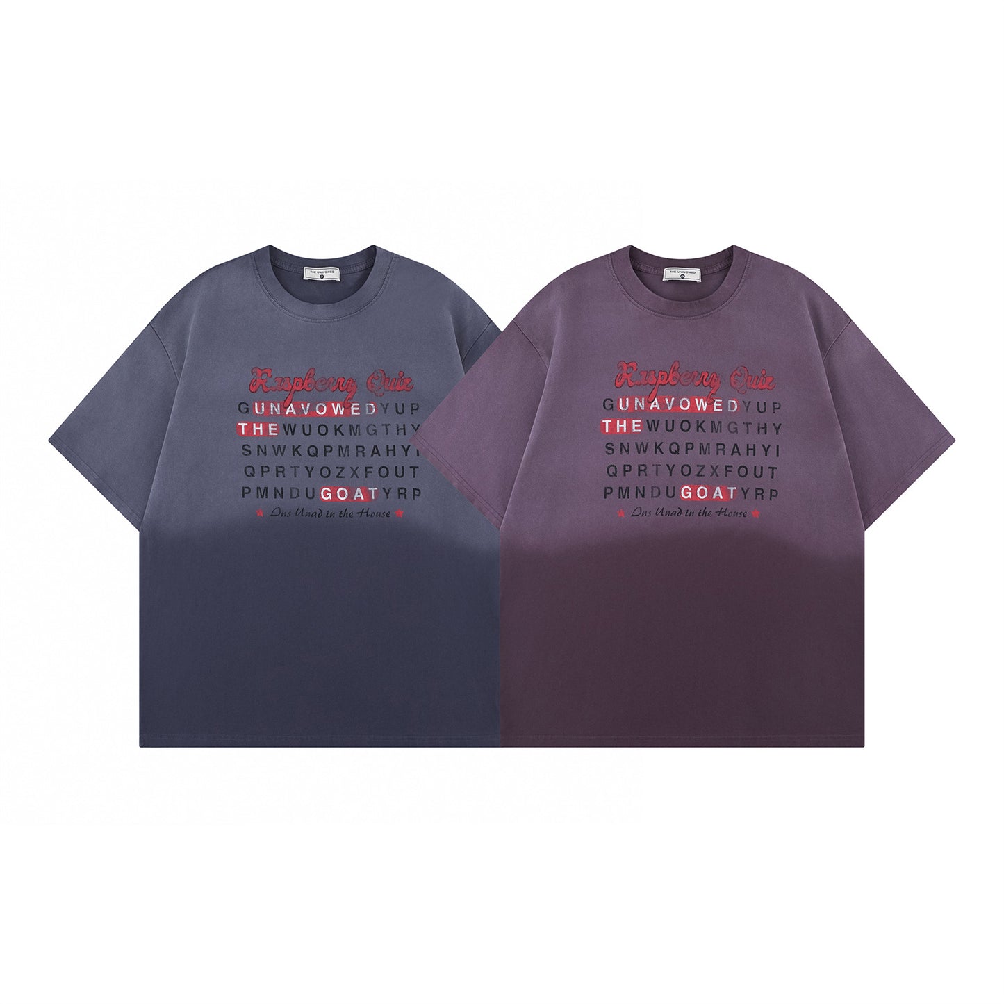 USA Vintage T-Shirt Alphabet Printing Pure Cotton Men's Summer Loose