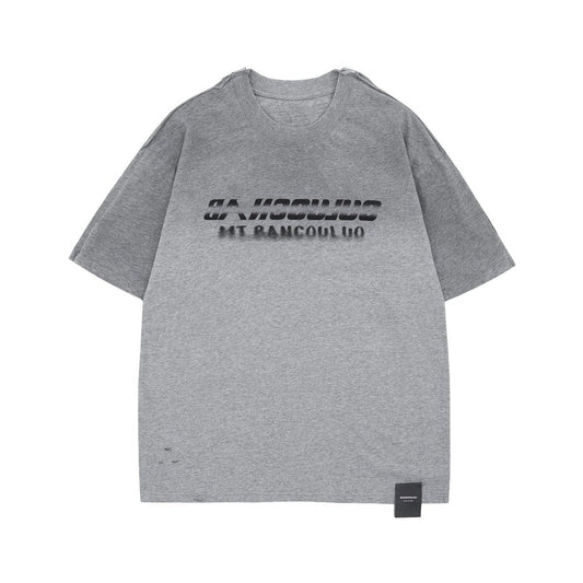 Hip hop clothing new york summer short sleeve vintage wash t-shirt