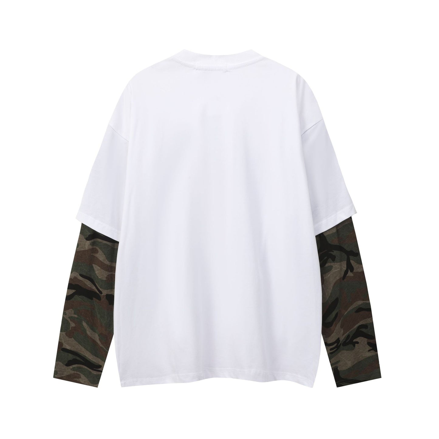 Unisex long-sleeved shirt men's autumretro camouflage