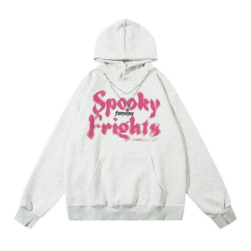 Streetwear Hoodie Washed Vintage Old Sweater Fall Hip Hoodie Loose Top