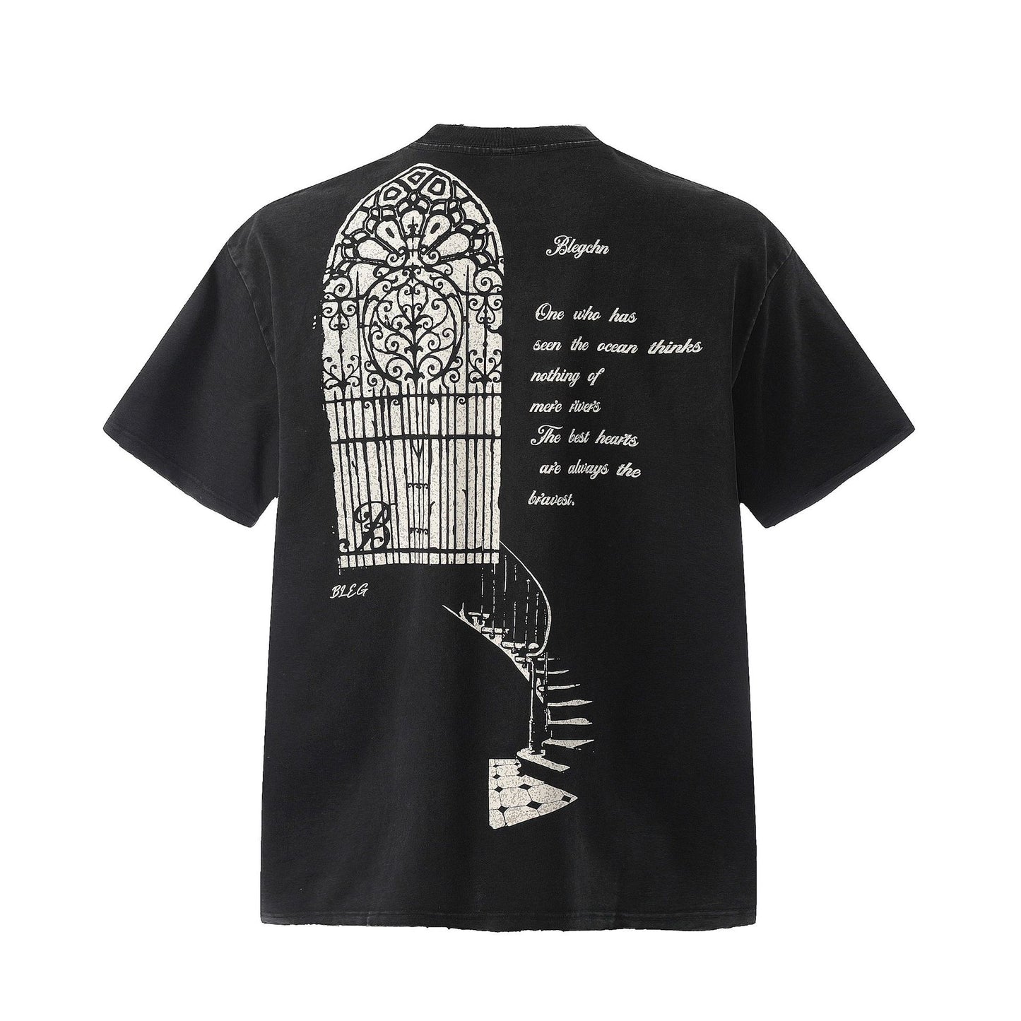 Hip hop clothing new york summer t-shirt short sleeve retro washed old t-shirt