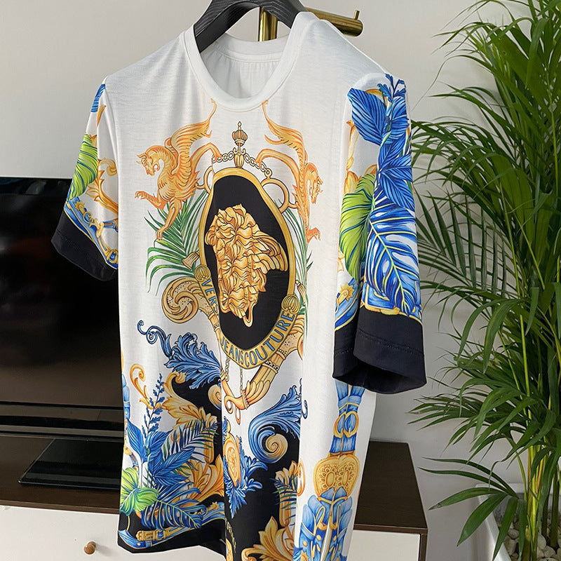 East Coast Shirts Spring/Summer Digital Print Casual Men's Short Sleeve T-Shirt