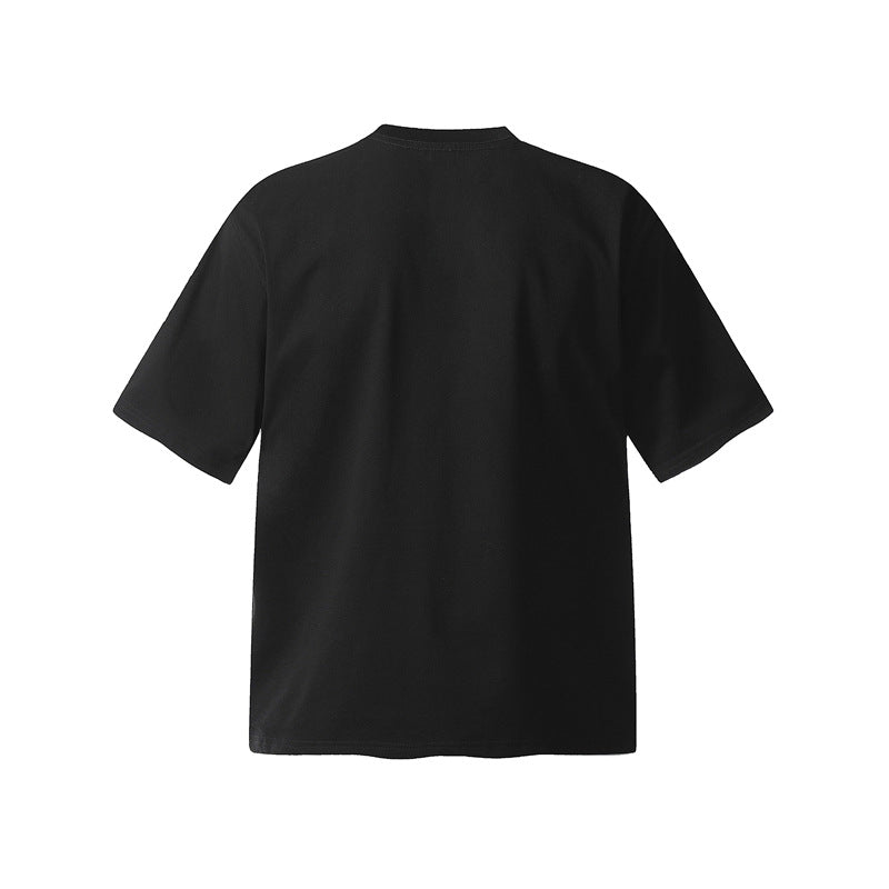 Camisas Retros Casual Loose Sports Men's and Women's Crew Neck T-Shirt