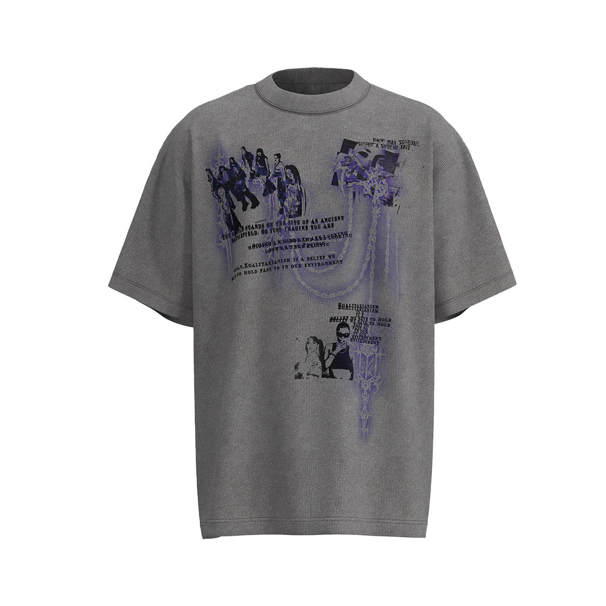 Hustle vintage summer graffiti print short sleeve t-shirt