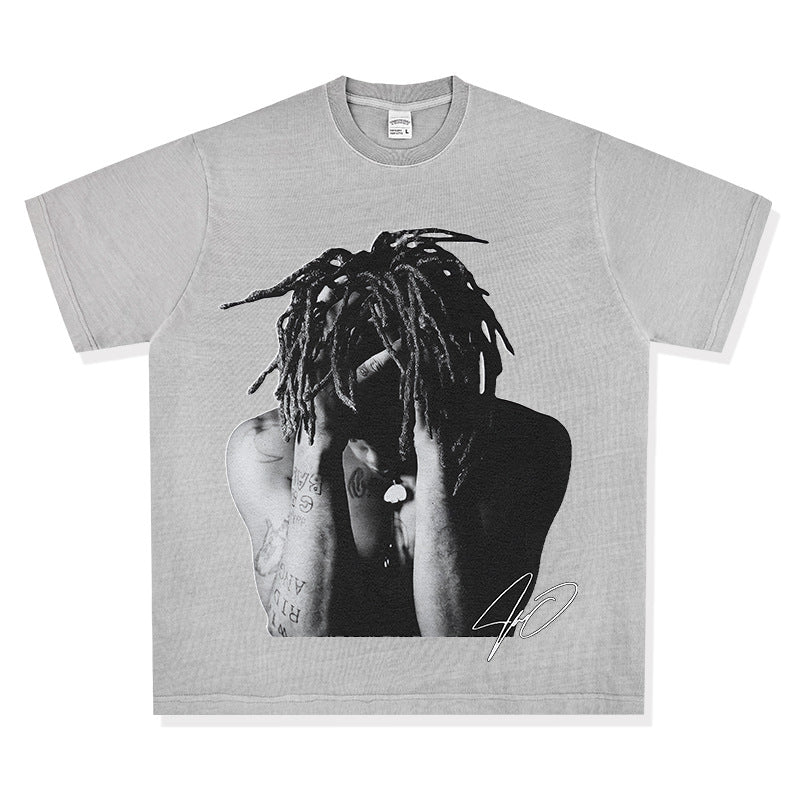 New york hip hop shop hip hop XXX Tentacion print short sleeve t-shirt