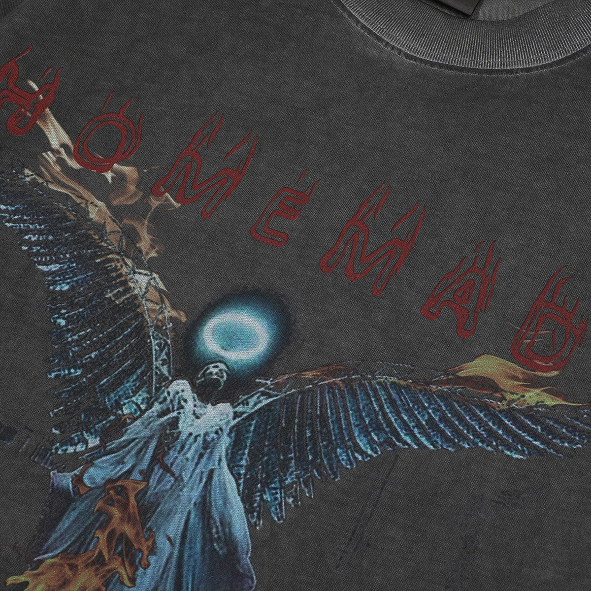 Hip hop shirt summer angel print short sleeve t-shirt