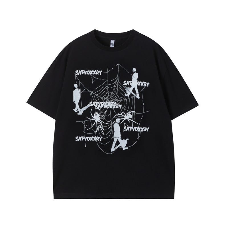 Vintage Tišö Rt Vintage Figure Spider Short Sleeve T-Shirt