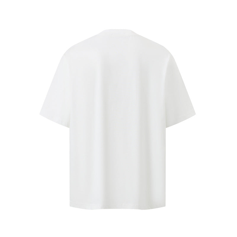 Casual Street Wear Letter Print Short Sleeve T-Shirt Summer Loose Crew Neck T-Shirt