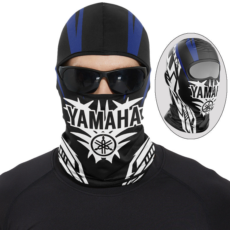 Cycling Windproof Hood Summer Sunscreen Ice Silk Fabric