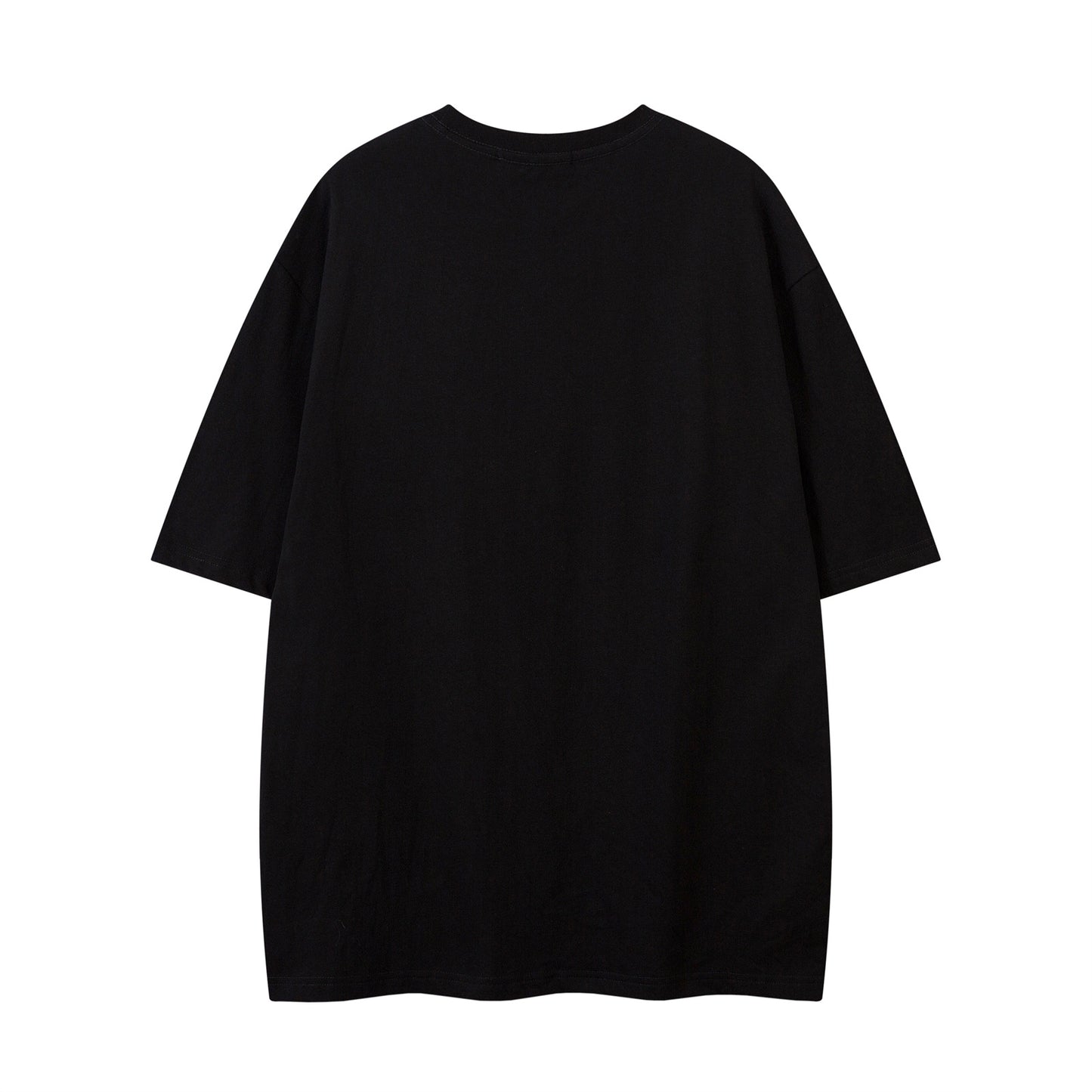 Distorted vintage alphabet print short-sleeved t-shirt summer loose top