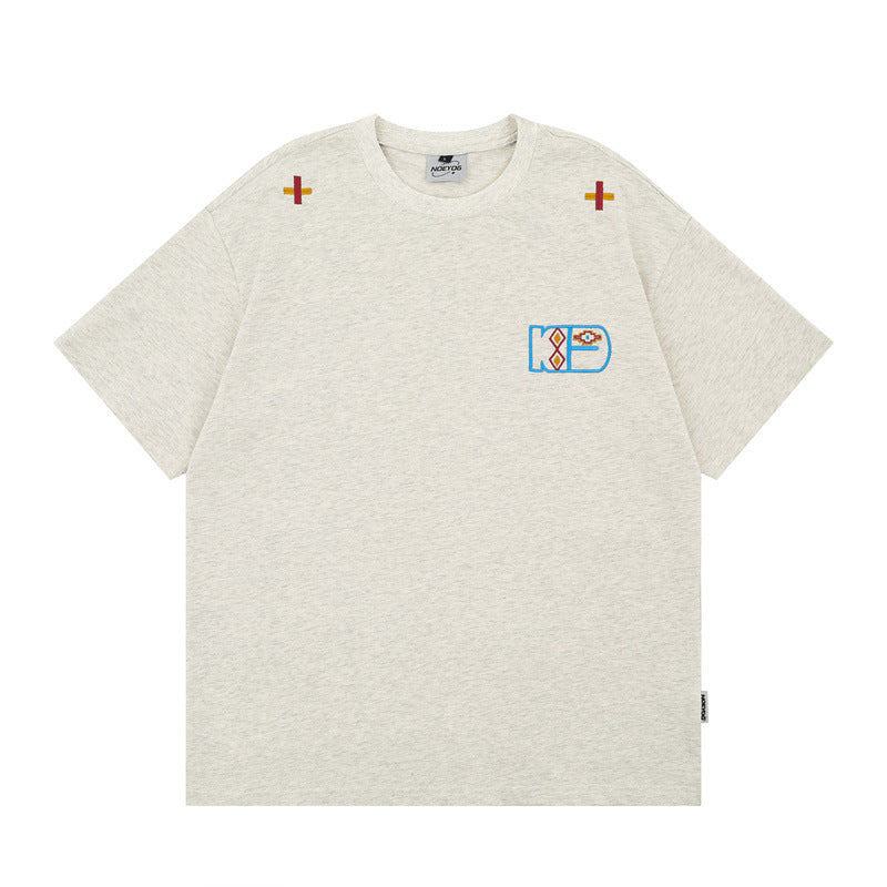 US drip outfits Summer Vintage Casual Loose Short Sleeve T-Shirts