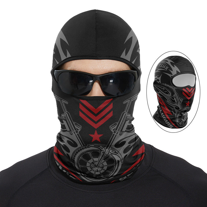 Cycling Windproof Hood Sunscreen Windproof Full Face Ice Silk Mask