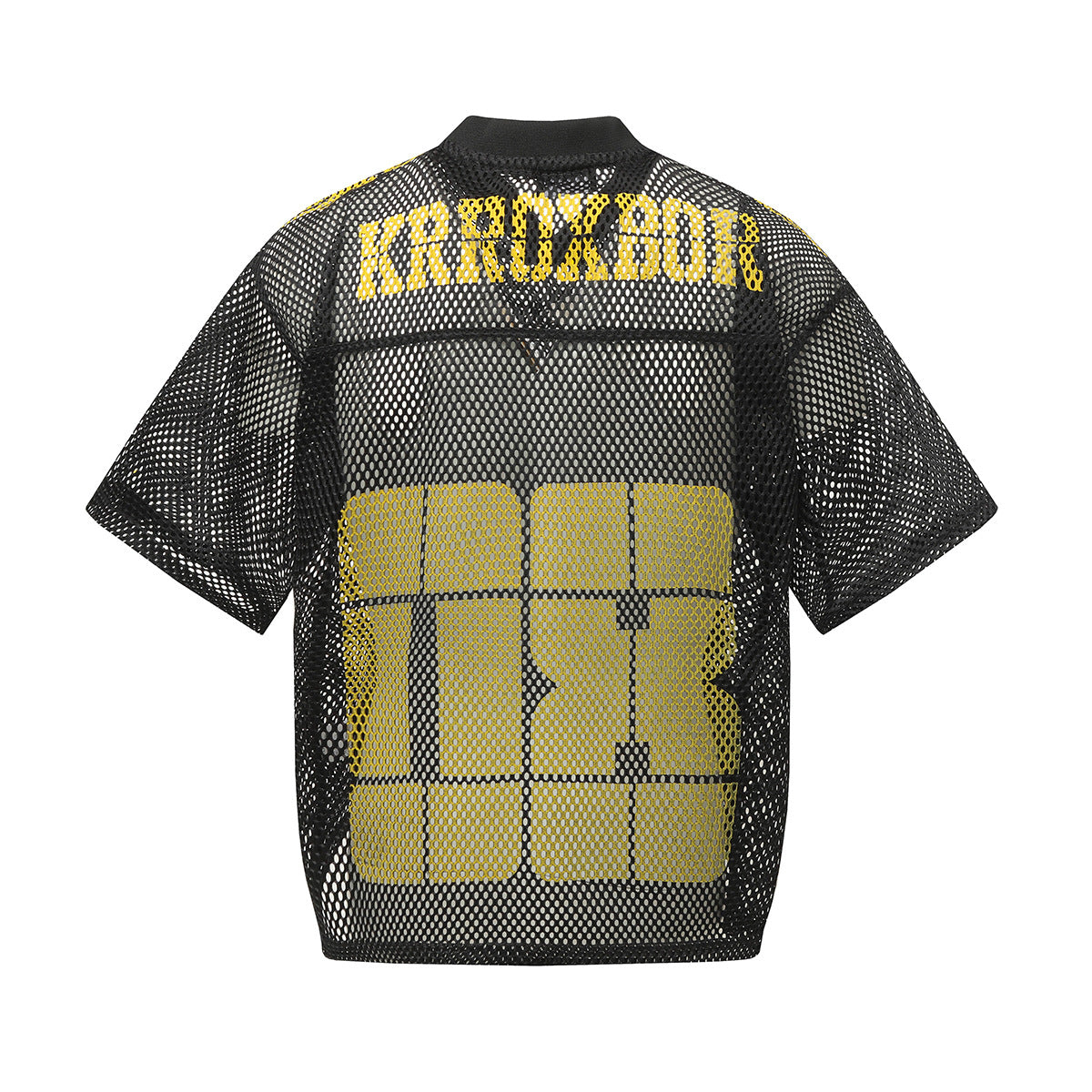 Remeras rock nacional summer short-sleeved hiphop mesh hollowed-out sports T-shirt