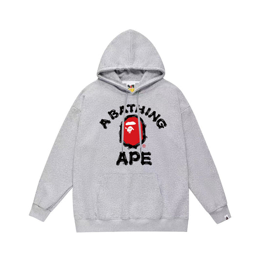 Ape Hoodie Autumn/Winter Letter Print Loose Hoodie Pullover Ape Sweater