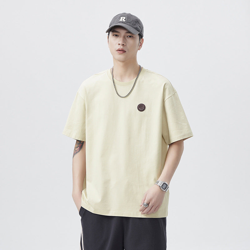 Mens T-shirts Summer Short Sleeves Loose Vintage