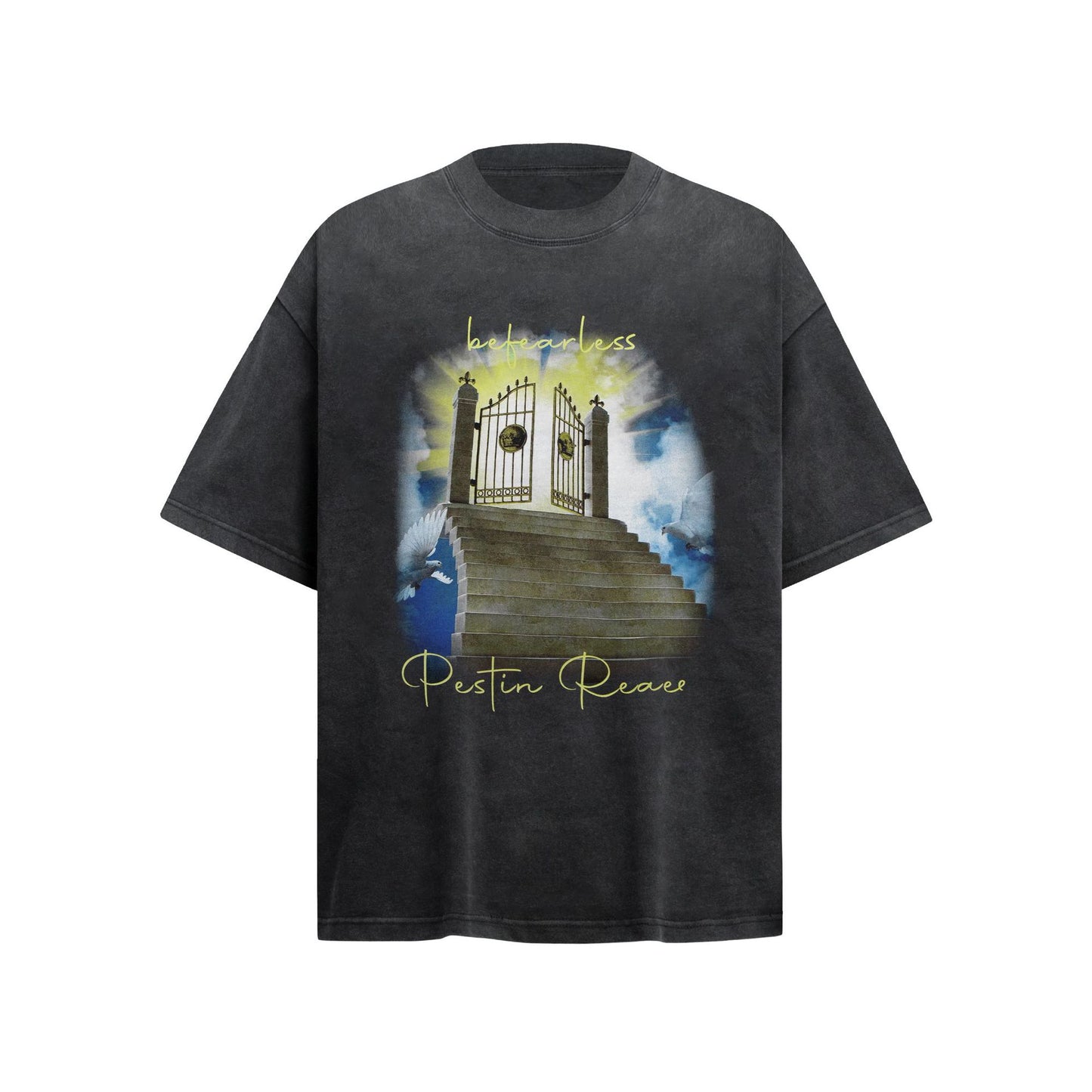 80s And 90s Vintage T Shirts Heaven's Gate Short Sleeve Summer Unisex
