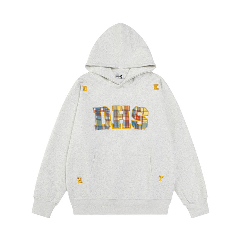 Streetwear Hoodie Embroidered Hooded Sweater Vintage Loose Hoodie