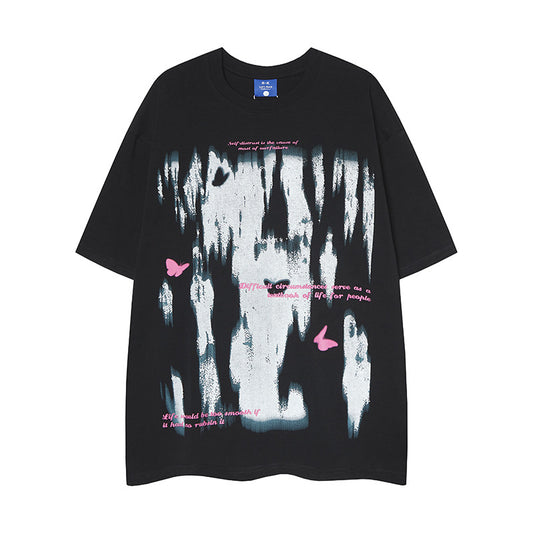 T shirt vintage usa summer hip hop character print t-shirt short sleeve