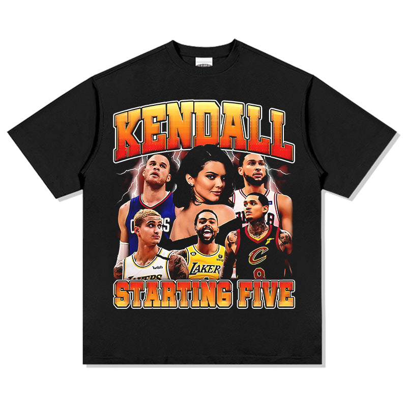 Streetwear masculino Jenner Kuzma Clarkson Booker Griffin T-shirt