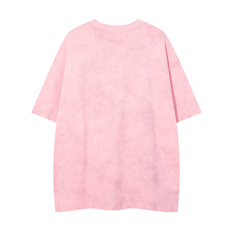 US drip outfits Summer Vintage Casual Loose Short Sleeve T-Shirts