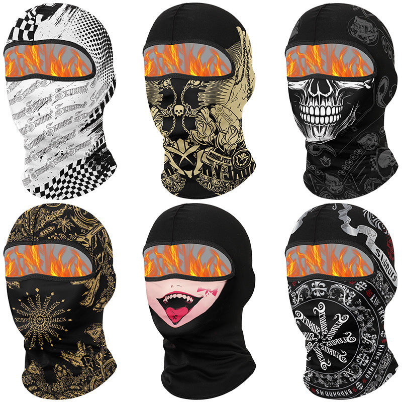 Cycling Windproof Hood Winter Fleece Windproof Cold Warm Scarf Hat