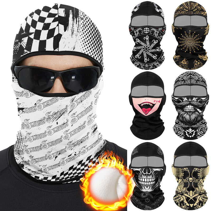 Cycling Windproof Hood Winter Fleece Windproof Cold Warm Scarf Hat
