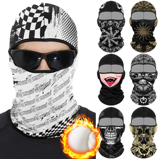 Cycling Windproof Hood Winter Fleece Windproof Cold Warm Scarf Hat