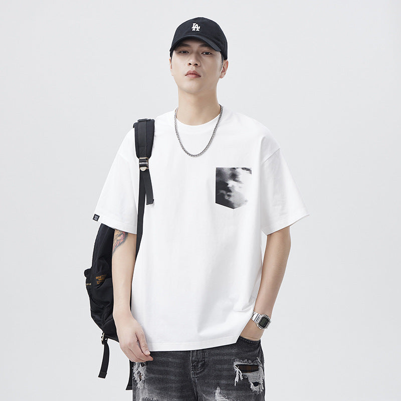 Mens T-shirts Short Sleeves Summer Loose