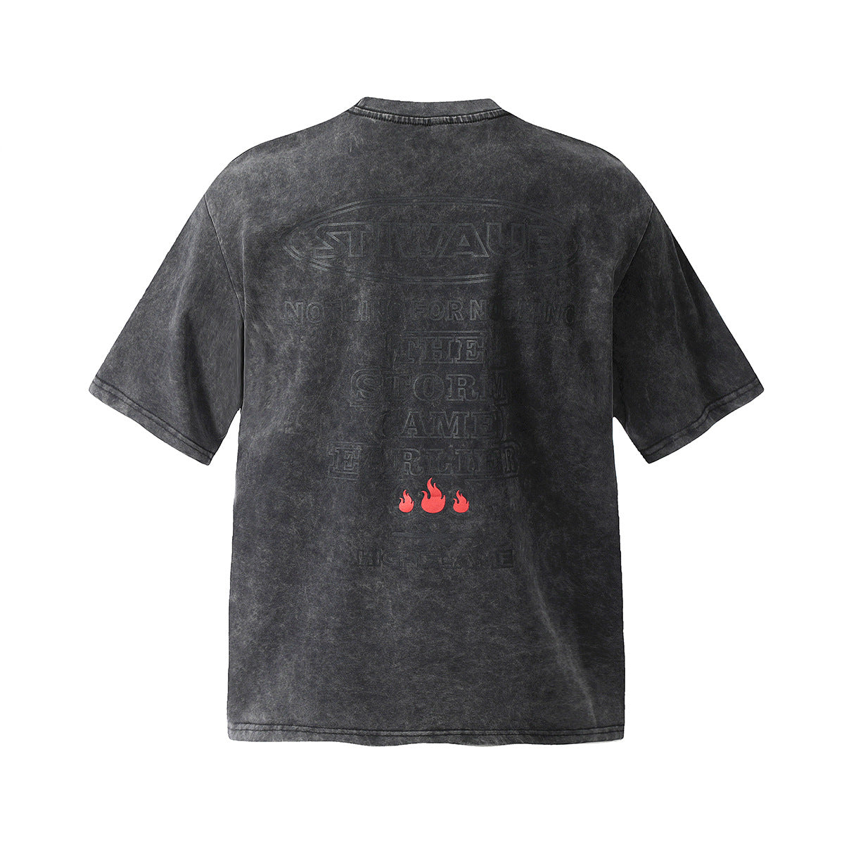 T shirt vintage usa summer retro washed old flame t-shirt short sleeve
