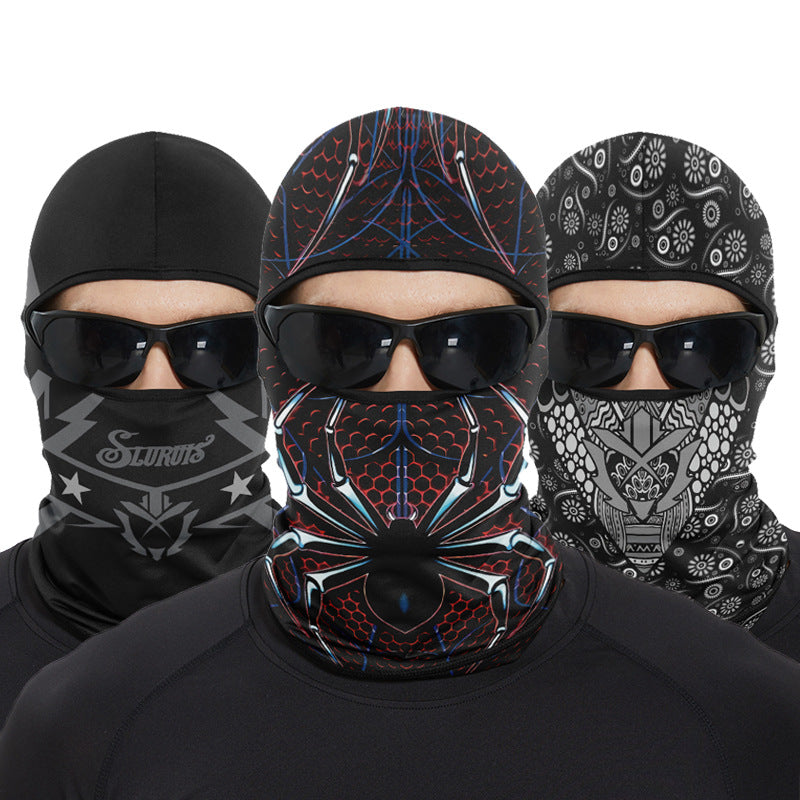 Cycling Windproof Hood Summer Sunscreen Ice Silk Fabric Men's and Women's Lightweight Windproof
