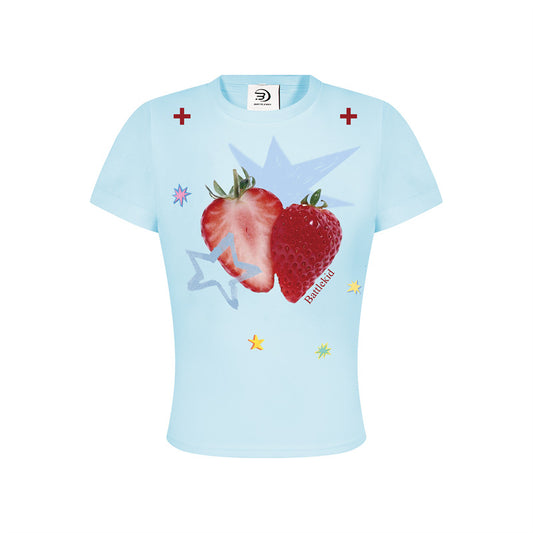 Casual Street Wear Summer Crew Neck Short Sleeve T-Shirt