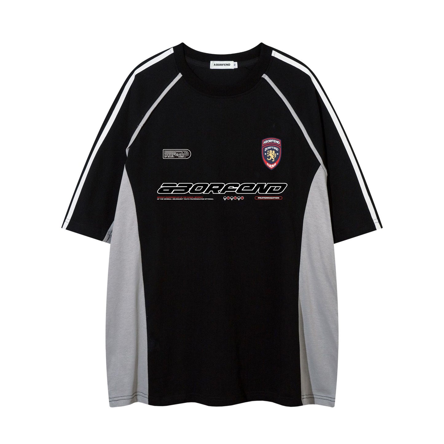Racing oversized t shirt locomotive wind t-shirt retro racing suit short sleeve