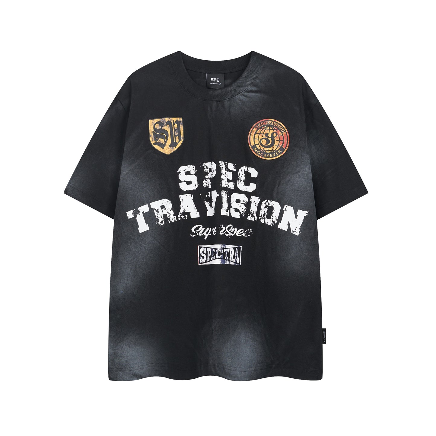Retro Style Shirt For Men Summer Vintage Wash T-Shirt