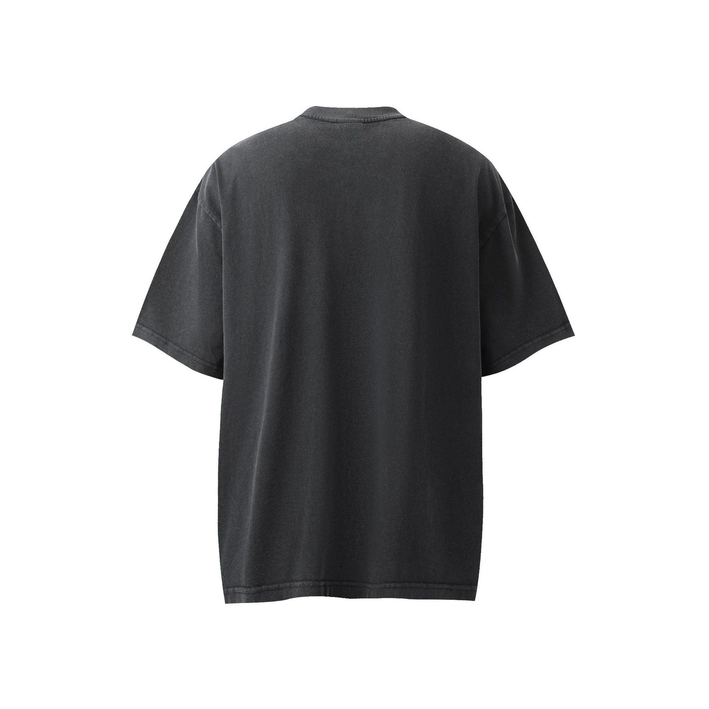 Hip hop shirt retro t-shirt short sleeve loose old print