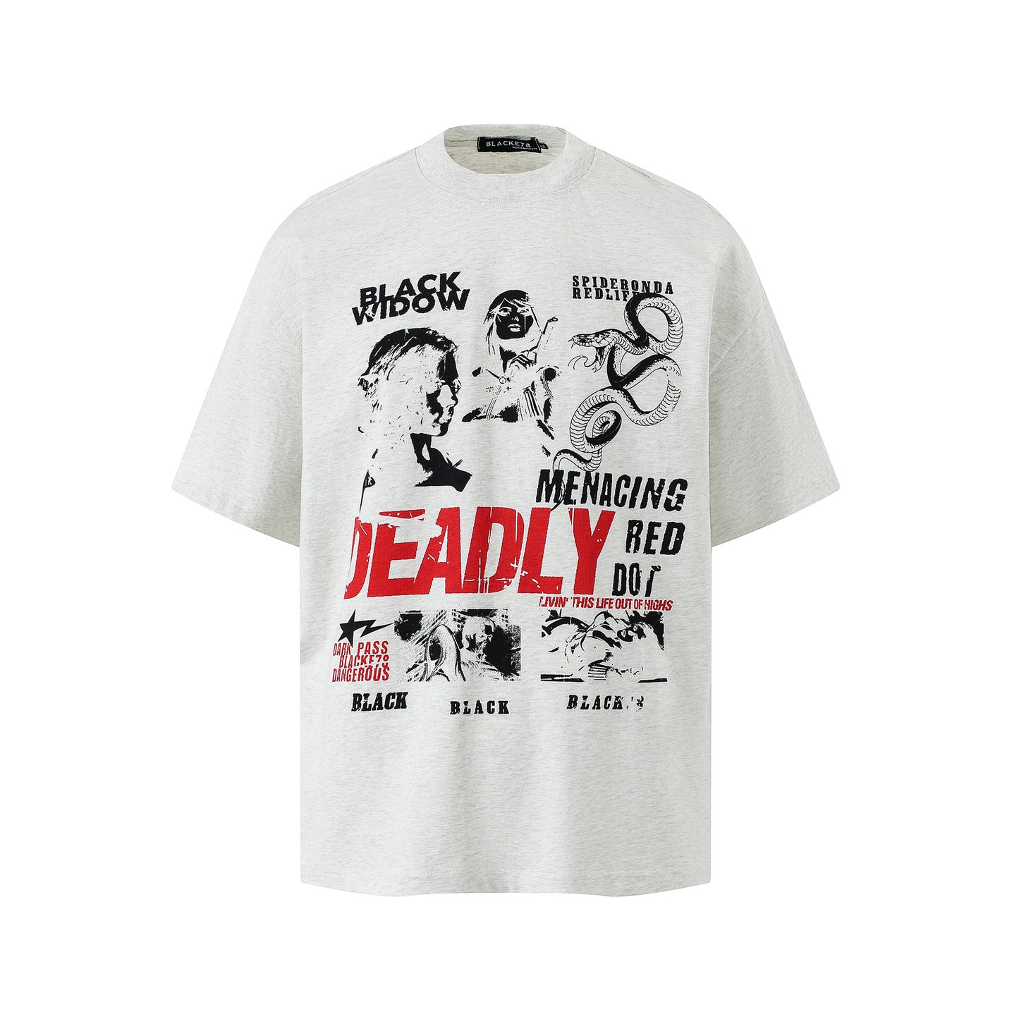 Hip hop clothing new york summer hip hop python t-shirt short sleeve