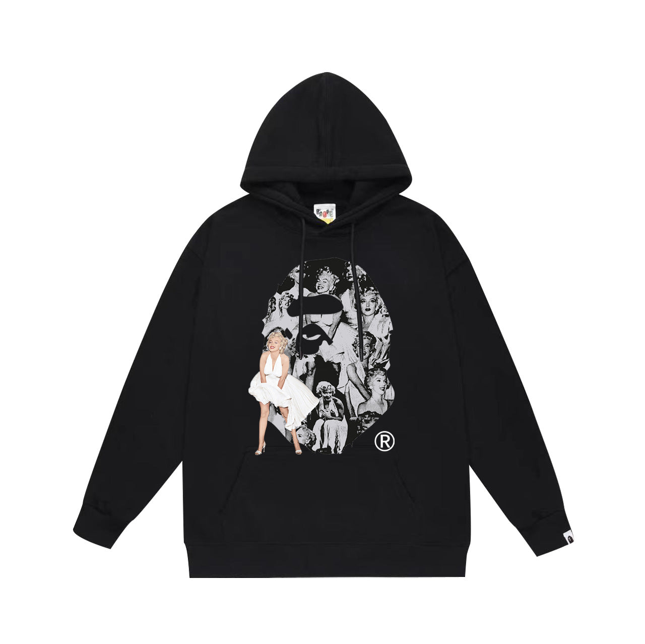Ape Hoodie Autumn/Winter Letter Print Loose Hoodie Pullover Ape Sweater