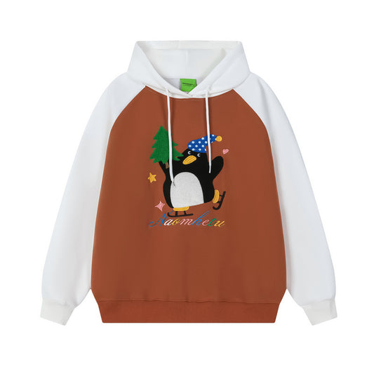 Vice streetwear hooded fun towel embroidered sweater