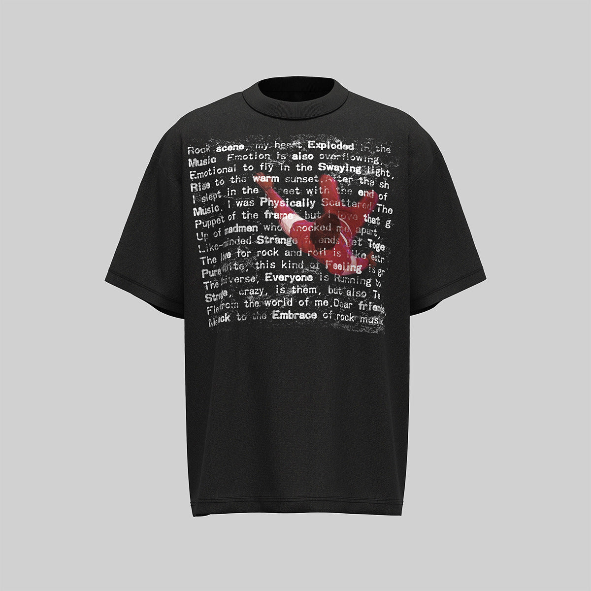Hip Hop Clothing Summer Hip Hop Character Print T-Shirt