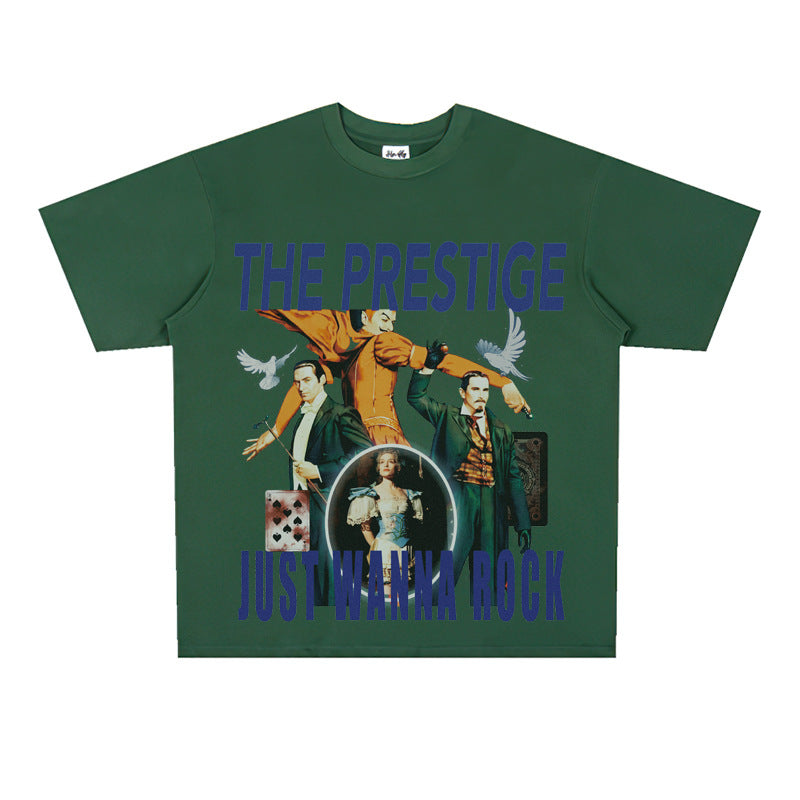 Film Star T Shirt Movie Deadly Magic Loose Retro Street Cotton T-shirt Men and Women