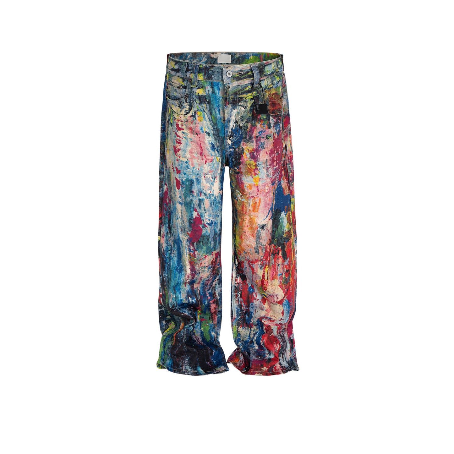 Rock Revival Jeans Rainbow Oil Painter Jeans Men's Straight Pants