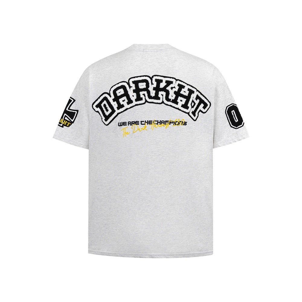 T shirt vintage usa embroidery short sleeve t-shirt men