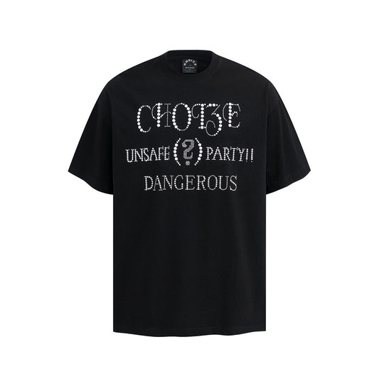 Nyc 1990 Shirt Letter Print Short Sleeve T-Shirt