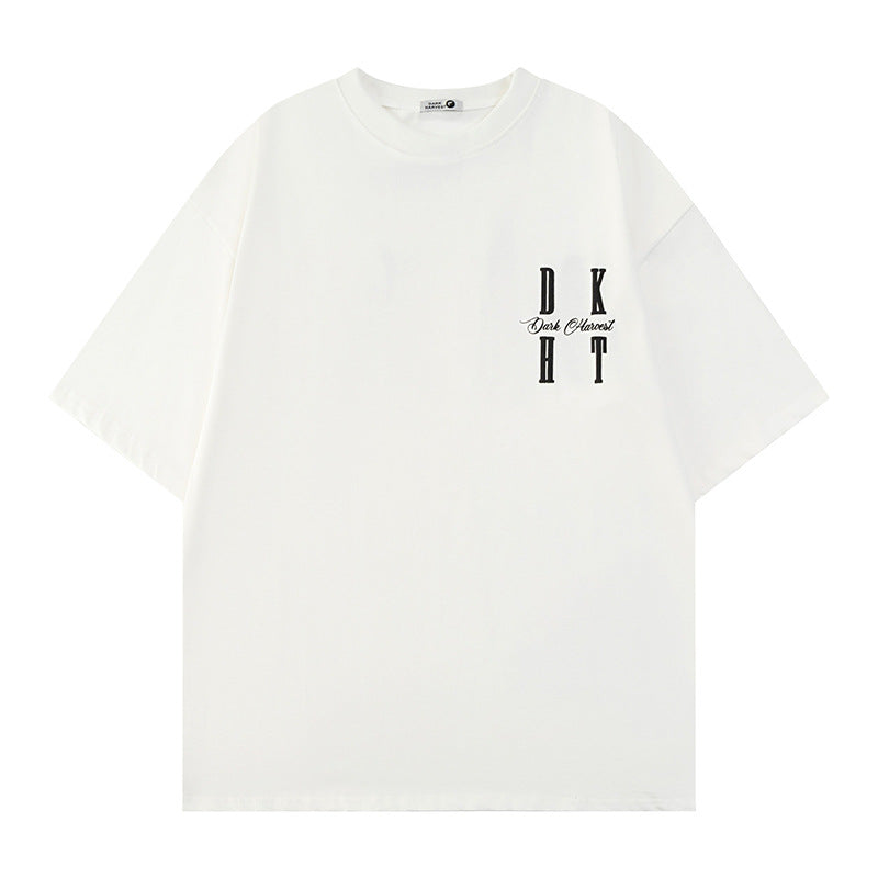 Hip Hop Clothes New York Alphabet Print Short Sleeve T-Shirt Summer