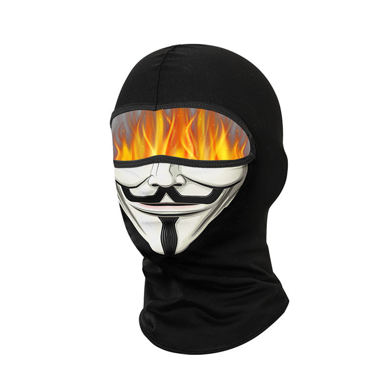 Cycling Windproof Hood Windproof Warm Fleece Autumn and Winter Breathable Men's