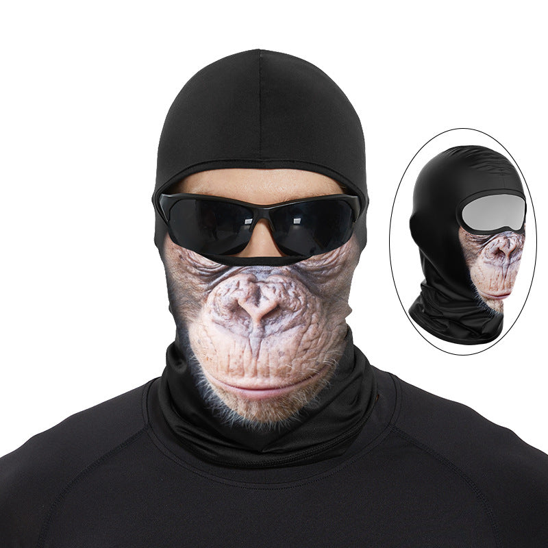 Cycling Windproof Hood Ice Silk Headgear Summer Full Face Sunscreen Windproof